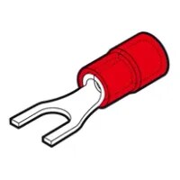Red Insulated Fork Terminal with M3.5 Hole