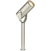 Spike Light Small GU10 3M Cable IP44 35W Brushed Stainless Steel