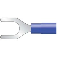 Terminal Fork Pre-insulated (Pack of 100) 27A 1.5-2.5mm2 Blue - CIF2-5