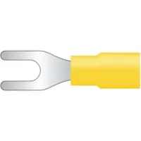 Terminal Fork Pre-insulated Pack 50 48A 4-6mm2 Yellow - CIF3-3.5