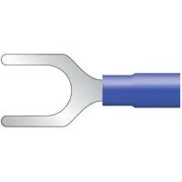 Terminal Fork Pre-insulated (Pack of 100) 27A 1.5-2.5mm2 Blue - CIF2-6