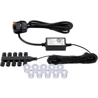 LED Kit Rcsd Round 3 x BLUE LED 10 x 0.21W 240V Polished Stainless Steel
