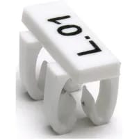 Tag Cable Drct Snap Onto Cable 4 x 12mm White PC for Cable 1.5-2
