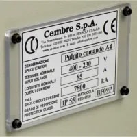 Legend Equipment Labelling 42 x 78mm White PVC