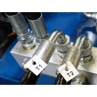 Tag Valve for Loose Fixing Via 5mm Hole 25 x 50mm White PVC Prin