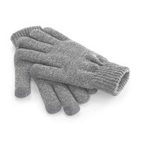 Touchscreen Smart Gloves Heather Grey - BB490 HEA L/XL