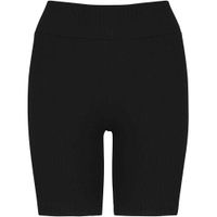 Ladies Ribbed Shorts Ladies Black NS744 Black M