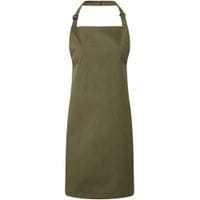 'Colours' Bib Apron Olive Green - PR150 OLI ONE