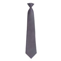 'Colours' Fashion Clip Tie Grey - PR785 GRE ONE