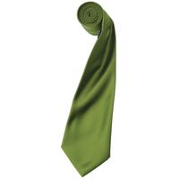 'Colours' Satin Tie OasisGreen One Size