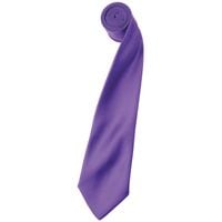 'Colours' Satin Tie RichViolet One Size