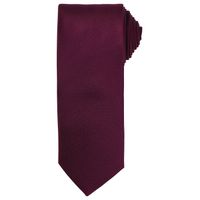 Micro Waffle Tie Aubergine One Size