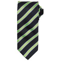 Waffle Stripe Tie Black/Lime One Size