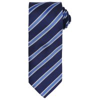 Waffle Stripe Tie Navy/Royal One Size