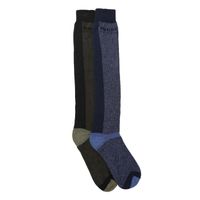 Pro 2-pack Wellington Socks Assorted (Navy/Khaki) One Size