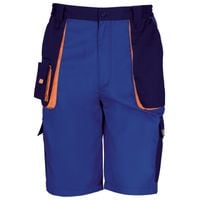 Work-Guard Lite Shorts Royal/Navy/Orange M