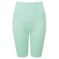 Women S TriDri Ribbed Seamless '3D Fit' Cycle Shorts Peppermint Melange S