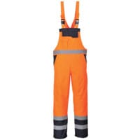 S488 Orange/Navy Bib & Brace - Size 2XL