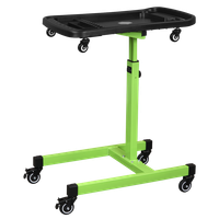 Adjustable-Height Mobile Workstation with Removeable Top Tray