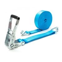 50mm - Wide x 6m Long 2 Part Ratchet Strap C/w Claw Hooks