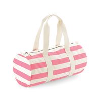 Nautical Barrel Bag One Size Natural/Pink