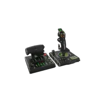 VelocityOne Black USB Flightstick Universal Hotas Simulation Joystick and Throttle with Touch Display