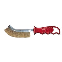 Spid Brass Plated Steel Red Hand Brushes (Box of 24)