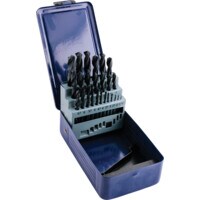 HSS Straight Shank Roll Forged Drill Set 1-13mmx0.5mm, Set of 25