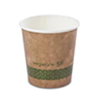 Hot Cup 4oz Single Wall Compostable Kraft - Pack of 50