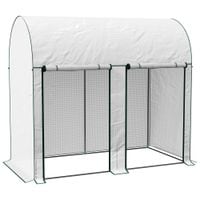 200 x 100 x 178cm Small Tomato Greenhouse with Roll-up Zipped Doors