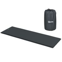 Self-Inflating Single Sleeping Pad Air Bed with Carry Bag - Grey