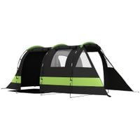 Blackout Camping Tent with Bedroom and Living Room for 4-5 Person - Black
