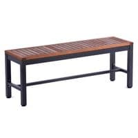 Dorset Hardwood Bench - Powder Coated Metal Frame High Quality Hardwood