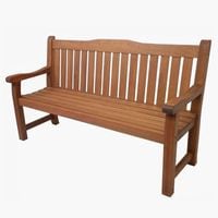 Boston Classic Bench 160cm - Straight Backed Durable Hardwood Bench