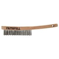 Heavy Duty Stainless Steel Scratch Brush - 3 Row