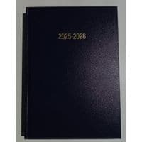 Academic Mid Year A4 Week to View Diary 2025/2026 Blue - A43E Blue
