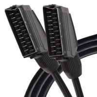 Scart to Scart 21 Pin Male to Male Connectors Cable 3m