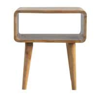 Yunno Curved Open Bedside