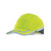 B-Brand High Visibility Safety Baseball Cap with Retro Reflective Tape Saturn Yellow - BBSBCY