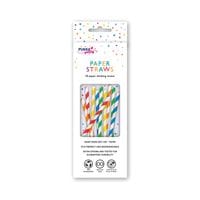 Striped Drinking Straws Assorted (Pack of 50) - PTY578