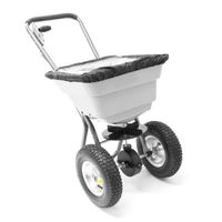 Salt Spreader with Rain Cover Grey 36kg - 425728