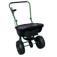 Broadcast Salt Spreader with Rain Cover Black/Green 22L - 413170