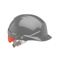 ReflexSlip Ratchet Safety Helmet with Orange Rear Flash Grey - CNS12EHVOA