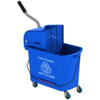 20L Mop Bucket with Wringer Handle on Wheels for Floor Cleaning Blue - 720-002V00BU