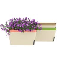 3 Piece Self Watering Plant Pots with Visual Water Level Window - 84H-227V00WT
