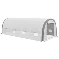 Walk-in Tunnel Greenhouse Upgraded Structure Mesh Door & Windows - 845-921V00WT