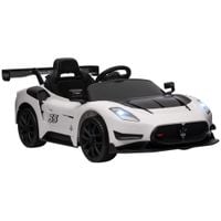 Maserati GT2 Licensed 12V Electric Ride on Car with Remote White - 370-332V70WT