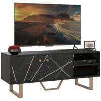 TV Unit for Living Room TV Stand Black Marble - 83B-028V00BK