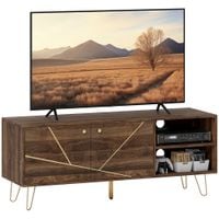 TV Stand Cabinet 130cm TV Unit FCM Shelves for Living Room - 83B-116V00BN
