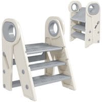 Toddler Step Stool with Handle Foldable & Adjustable Non-Slip - 315-006V00GY